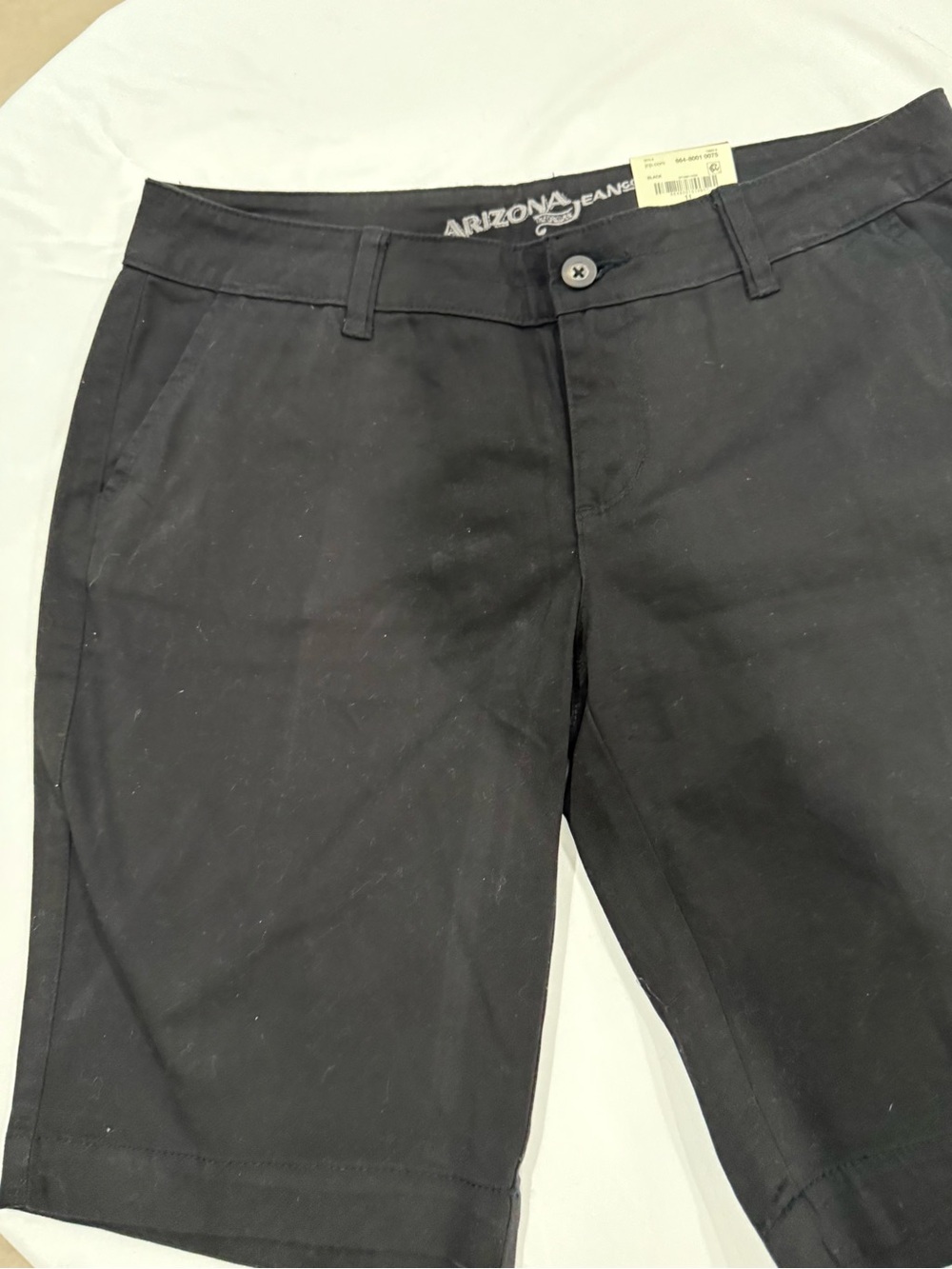 Arizona Jean Company Black Cropped Bermuda Shorts